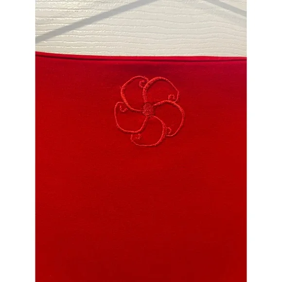 IMNYC Isaac Mizrahi Red 3/4 Sleeve Boat Neck A Line‎ Dress Women's Size XL - Picture 9 of 13